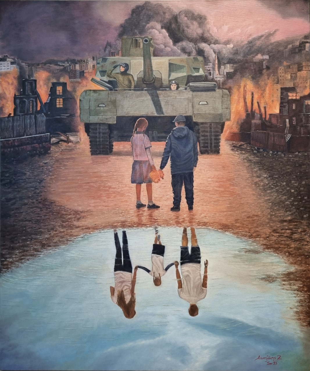 War...Oil on canvas - 120 Χ 90 - sold to private collector