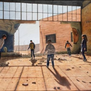 Παιχνίδια στα χαλάσματα… Oil on Canvas –  Sold on private collector