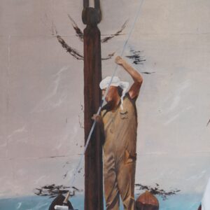 Ναυτης εν δράση – Λαδι σε καμβά 85Χ42 – Sold to private collector
